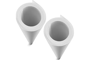 2 Paquets Blanche Mousse EVA 2mm, MEARCOOH 150cm*90cm Grande Taille Mousse EVA Cosplay, EVA Foam densité 86kg/m3 pour les costumes de cosplay, l'artisanat, les projets de bricolage (2PCS 2mm Blanche)