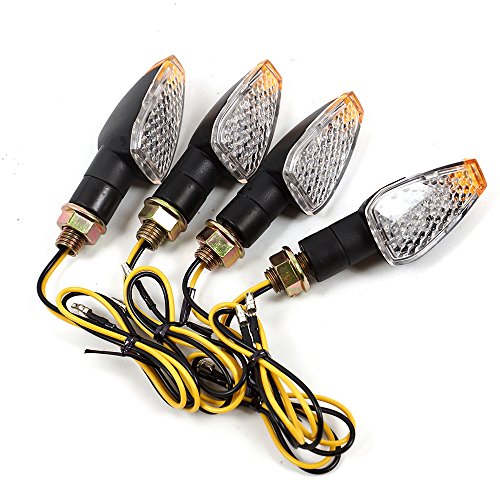 DIYI 4pcs 15 LED Motorcycle/Bike Turn Signal Indicator Light Bulb Blinker