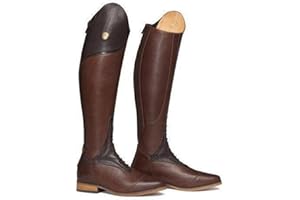 ORANDESIGNE Stivali da Equitazione da Uomo Scarpe da Equitazione Stivali Lunghi Stile Western Stivali Alti al Ginocchio Unisex Stivali da Cavaliere di Grandi Dimensioni all'aperto