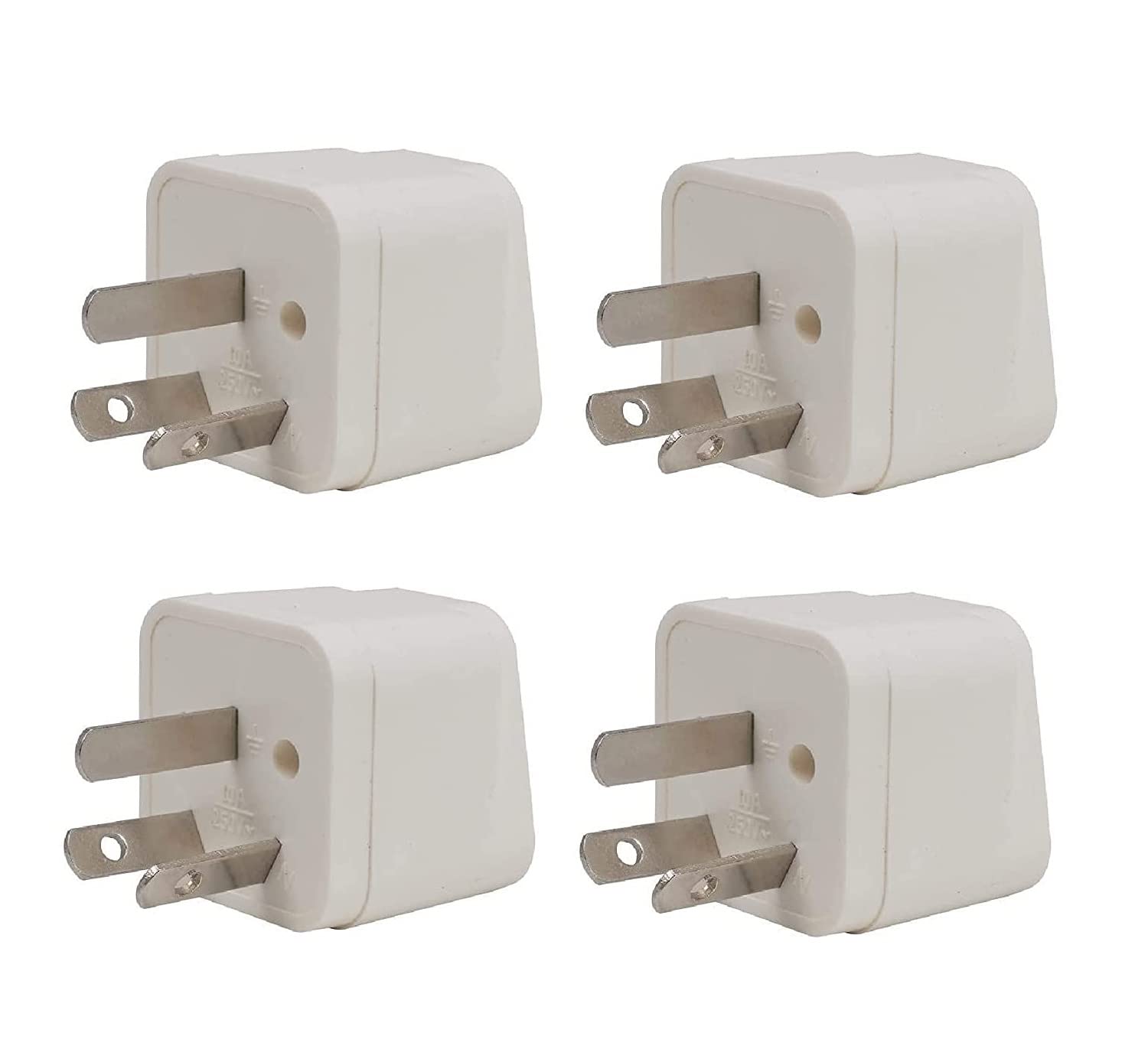 Wroughton Pack of 4 Universal Travel Traveller Plug 3 Pin Worldwide Adapter for Australia, China & New Zealand Three Pin Plug