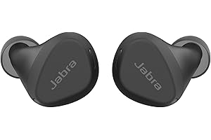 Jabra Elite 4 Écouteurs intra-auriculaires Bluetooth actifs écouteurs sans fil avec ajustement sportif sécurisé 4 microphones intégrés suppression active du bruit technologie Hearthrough réglable noir