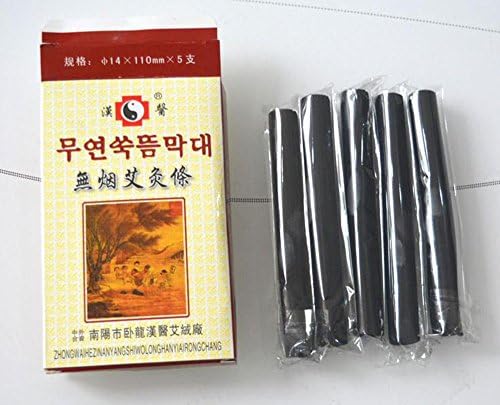 5pcs / box Smokeless Moxa Stick 14mm(dia.) x 110mm(L Moxibustion) Nan Yang