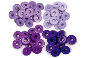 We R Memory Keepers WER-EW-41592 - Occhielli Larghi, 40 Pezzi, Colore: Rosa