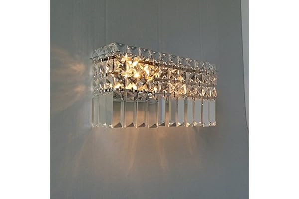 Ganesharter Rectangular Wall Lamp, Gold,corded-electric