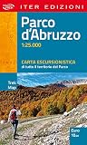 Parco d'Abruzzo. Carta escursionistica di tutto il territorio del parco. 1:25.000