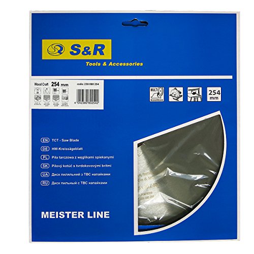 S&R Kreissägeblatt 254x30x2,4mm 80T /Wood Craft/ Holz Kraft in Profiqualität - 4