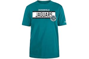 Jacksonville Jaguars NFL Regular T-Shirt High Density Ink Screenprint Front Graphic Original Team Color Camiseta Unisex Adulto