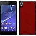 Produktbild PhoneNatic Case für Sony Xperia Z3 Hülle rot Lederoptik Hard-case + 2 Schutzfolien