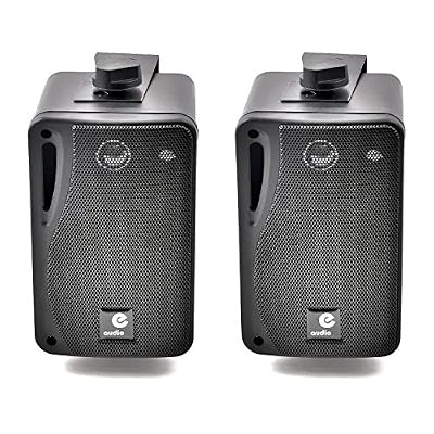 E-Audio Mini Paires d'Enceintes 3 Voies (4 Ohms 80W)