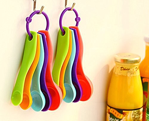 westeng Set W900 Messbecher Mehrfarbig Messlöffel aus Kunststoff - 4