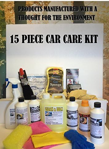 Car Care valeting Kit, 15 piece Packing Including some of our best selling valeting Chemicals at discounted prices, Car maintenance/cleaning - Fantastic Value!