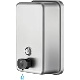 Modunful Wall Mounted Commercial Soap Dispenser - Stainless Steel Bathroom Wall Soap Dispenser - Anti-Leak and Corrosion Resi