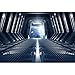 Produktbild WAHAZC Große Wandbilder Seide Tapete 3D Art Deco Fototapete Kosmische Weltraumkapsel Industriewind Science Fiction Hotel Internetcafe Hintergrund Badezimmer Restaurant Bar Flur Wohnzimmer Flur Küche