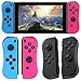Produktbild Jooe Eastvita for Ns Joy-Con (L/R) Kabellose Bluetooth-Gamecontroller Rot Blau Gamepad Joystick for Nintend Switch Console (Farbe : Schwarz)