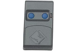 Seav TXS 2 Nouveau Émetteur 2 canaux, Fréquence - 433Mhz, Type de Programmation - 10 commutateurs, Type de Batterie - 12V (23A), Dimensions: 62 x 14 x 36 mm, Batterie et Instructions incluses - Oui