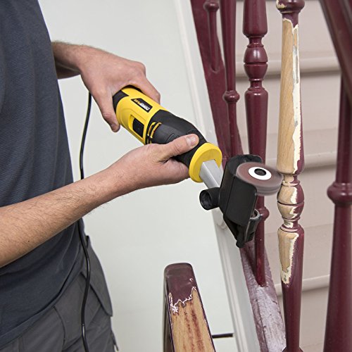 Powerplus Schleifroller Schleifmaschiene inkl. Staubabzugshaube + 3 Aufsätze - 5