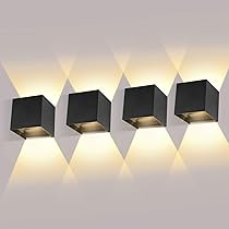 Lindby LED buiten wandlamp Jarte, set van 3, omhoog/omlaag, IP65
