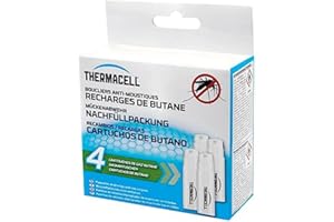 Thermacell Mückenabwehr Nachfüllpackung Butangaskartusche, 4 Stück