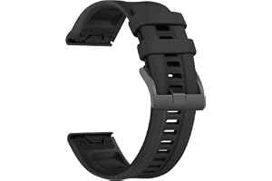 YLK 22 mm Quickfit armband för Garmin Fenix 8 47 mm/Fenix 7 Pro/Fenix 7/Fenix 6 Pro/Fenix 6/Fenix 5, vattentätt silikonersätt