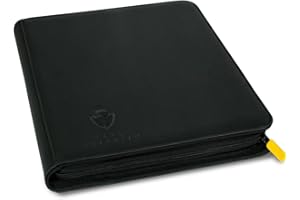 Card Guardian - Premium Classeur avec Fermeture éclaire – Album Classeur pour Cartes à Collectionner, Jeux de Cartes, Trading Card – 12 Poches – 480 Poches pour TCG (Noir)