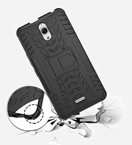Alcatel Pixi 4 6 inch 3G 8050 Funda   Anzhao Heavy Duty silicona h  brida con soporte C  scara de Cubierta Protectora de Doble Capa Funda Caso para Alcatel Pixi 4 6 inch 3G 8050  Negro 