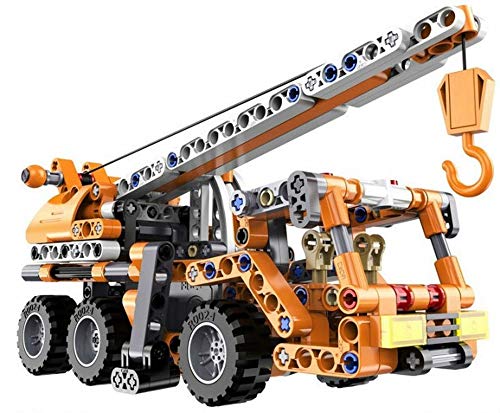 Technik Fahrzeug Kran LTM Bausteine Mobilkran LKW Konstruktionsspielzeug, 272 Teilen thumbnail