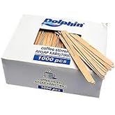 Kullan At Market Dolphin Tahta Karıştırıcı 10cm 1000li