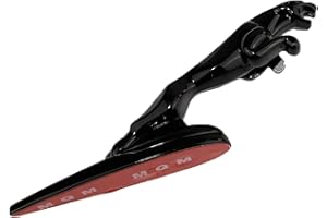 Zbosrma Compitable for Jaguar 3D Emblem Car Logo Front Vehicle Hood Ornament Car Cover Chrome Eagle Badge for Jaguar Car Accessories (Black)