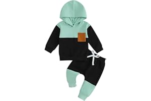 Himllauen Completi Felpa Bambini Neonati Vestiti Felpa con Cappuccio + Pantaloni Due pezzi Vestiti Neonato Set 0-3 anni Bambino vestito