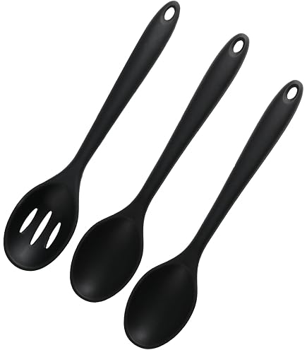 4 Cucchiai in Silicone Da 28 Cm, Resistenti Al Calore, Utensili Da