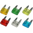 CAROMATIC® Mini Fuse Set of 5 Pcs Each 5A - 10A - 15A - 20A - 25A - 30A Fuses 30 Pcs Set Mix 11MM - 17MM(Automotive Mini Fuse Set)