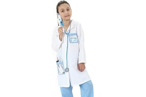 Sincere Party Costume da dottore unisex per bambini, set da gioco di ruolo da dottore stile B 7-9 anni
