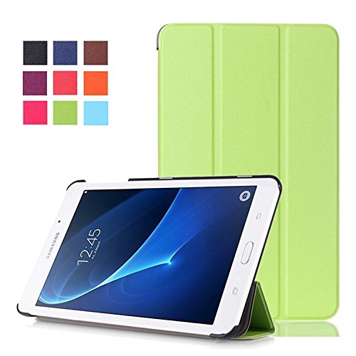 Samsung Galaxy Tab A 7.0 hülle,PU Leder Tasche Flip Cover Case Schutzhülle Schale Skin für Samsung Galaxy Tab A (2016) 17,8 cm (7 Zoll) SM-T280 Hülle Ledertasche (Grün)