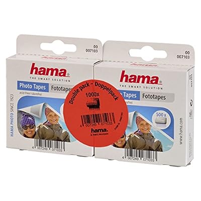 Hama Distributeur Pastilles Photo (1000 Pastilles, autocollantes Double-face, Distributeur, Sans Acide, Sans Solvant, Adapté Albums)