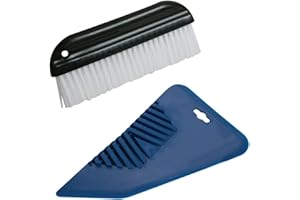 der kleine Handwerker Juego de empapeladores – Plancha de papel pintado + cepillo para empapelar | Para eliminar burbujas de aire, arrugas y presionar el papel pintado