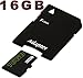 Produktbild tomaxx 16GB / 16 GB micro SDHC Speicherkarte für HTC Desire 510, Wiko Getaway, Archos 50b Platinum Class 10 HC1 inkl. SD Card Adapter