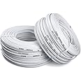 INDRICO Twin Flat 2 core Copper Wires and Cables 0.5 mm for Domestic and Industrial Electric Connections up to 500 watts (Color May Vary) Multi color. (15 YARD)