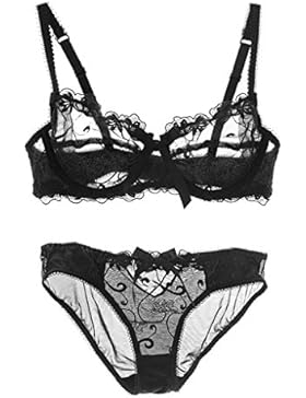 Nature Sexy Damen Dünn Transparenten Spitzen BH