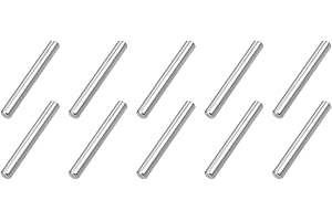 QUARKZMAN 5 mm x 40 mm cylinderstift rostfritt stål x 10 st. hyllhållare stöd stift stav fästelement för mekaniska industrifä