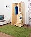 Produktbild Kleiderschrank 80 cm breit, Farbe: Natur, Massivholz