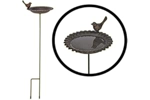 Bambelaa! Abbeveratoio per uccelli in ghisa, da giardino, per uccelli, acqua, per uccelli