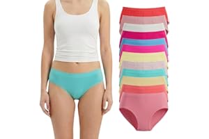 idolika - Pack 12 - Braguitas niña - Bragas niña - Sin Costuras y elasticas - Desde 2 a 16 años