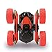 Price comparison product image Rimila Electric RC Stunt Car 2WD Off Road Remote Control 2.4GHz Racing Vehicle LED Headlights Extreme High Speed 7.5MPH 360 Degree Rolling Rotating RedRotation(Battery Not Included), Redi