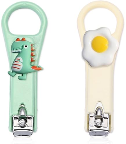 SCJJZ Nagelknipser, 3er Set Mit Dino- & Sterndesign – Edelstahl, Sicher Für Kinder & Damen