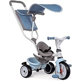 Smoby, 741400, Evrimsel &Uuml;&ccedil; Tekerlekli Bisiklet, Sessiz Tekerlekler, Kafalık, Emniyet Kemeri, Park Freni, Korna, Geri &Ccedil;ekilebi