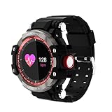 LAMGTON Wasserdichte Smart Watch Herzfrequenz Blutdruck Blutsauerstoff Überwachung Android IOS Männer Fitness Tracker Aktivität Monitor (Farbe : Gray)