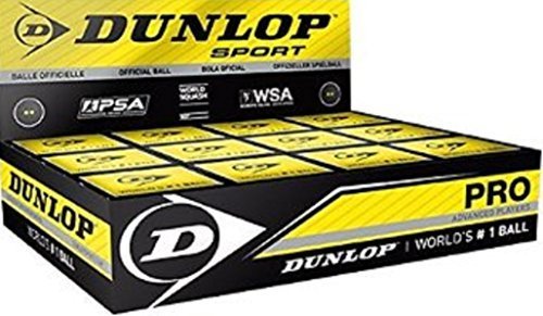 Preisvergleich Produktbild 3x Dunlop Squash Balls "Pro" doubleyellow