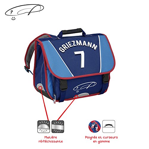 Viquel - Cartable Antoine Griezmann - Cartable scolaire bleu - Sac enfant - Licence Officielle