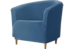 MOISMK Velluto Copripoltrona Chesterfield 1/2 Pezzi,1 Posto Elasticizzato Fodere Copripoltrona, Fodera Poltrona Club Tullsta per Bar Soggiorno Camera da Letto Reception ( Color : #11 , Size : 1-piece set )