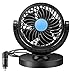 Produktbild Queta Auto Kfz Lüfter Mini Auto Ventilator Gebläse Klimaanlage Tragbare Auto Fan installiert in Auto Zigarettenanzünder, 12V 360 Grad Drehung Starke Wind